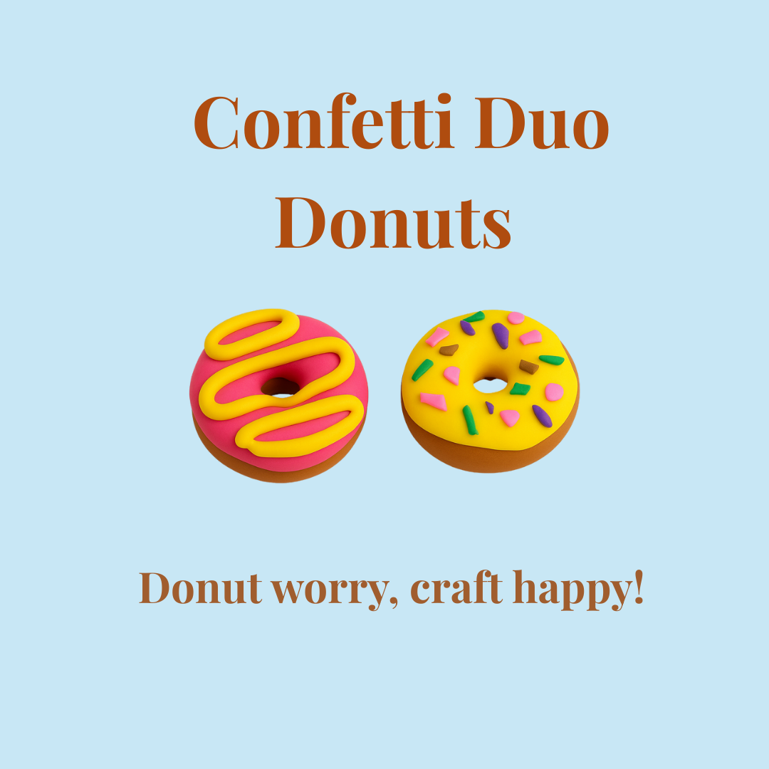 π© Confetti Donuts DIY Soft Air-Dry Clay Kit