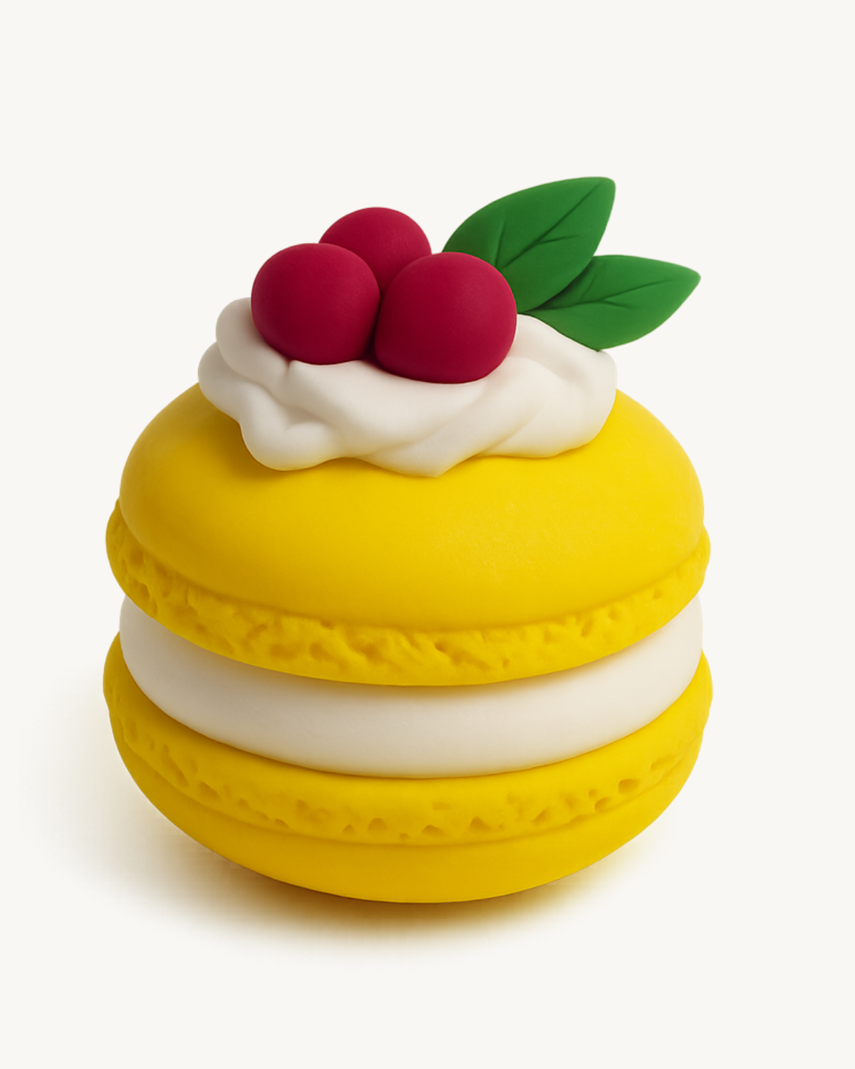 Luscious Lemon Macaron DIY Soft Air Dry Clay Kit