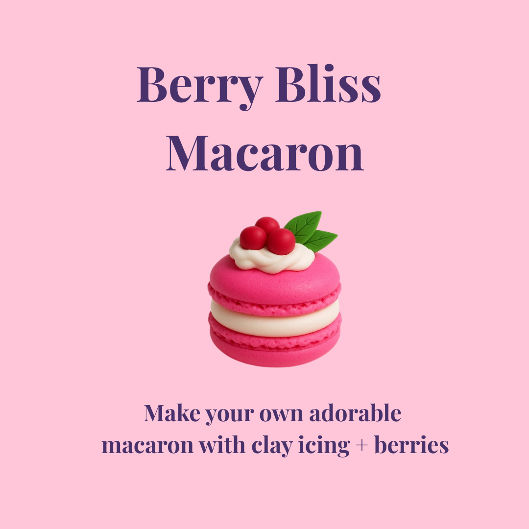 Berry Bliss  Macaron DIY Soft Air-Dry Clay Kit